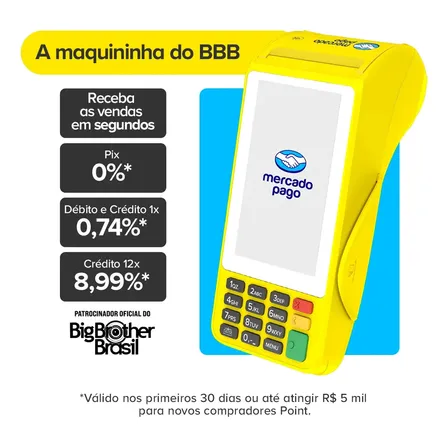 Maquininha De Cartão Mercado Pago Point Pro 3 Tim 127/220v