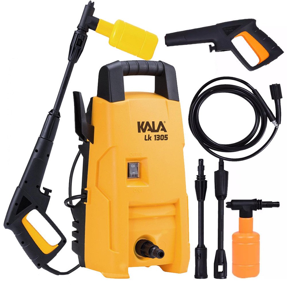 Lavadora Alta Pressão Lava Rápido 1200W Kit Shampoo Kala