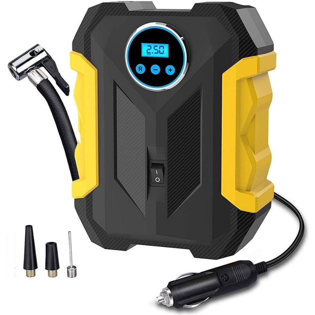 Mini Compressor De Ar Automático Aspirador Portátil Digital Inflador Pneu Automóvel Bicicleta 150Psi