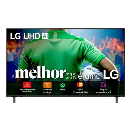 Smart Tv 4k 75  LG Uhd 75ua85 Processador 7 Ai Ger8 4k Super Upscaling Google Cast Alexa Integrado Controle Ai Smart Magic Webos 25