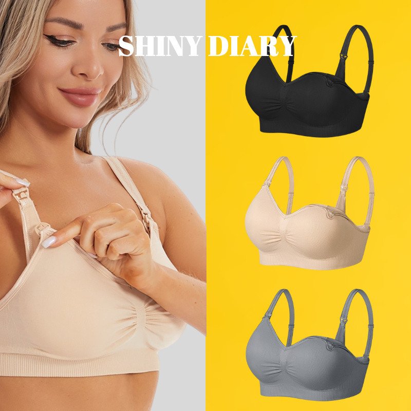 Kit 3 Sutiã de Amamentação Reforçado e Respirável para Conforto