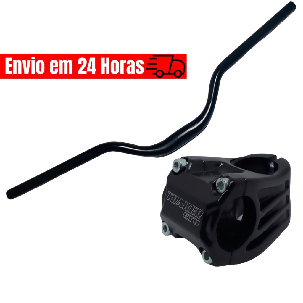 Kit Guidao Voador Aluminio Guidon + Mesa 31.8mm x 45mm MTB Wheeling Urban Single Speed Rise