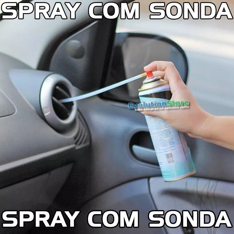 Spray Com Sonda 320ml Limpa Ar Condicionado Higienizador
