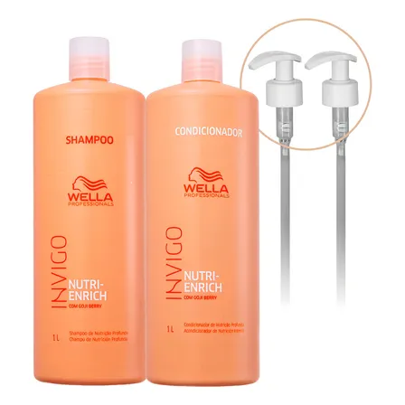 Kit Wella Invigo Nutri Enrich Sh, Cond E Válvulas