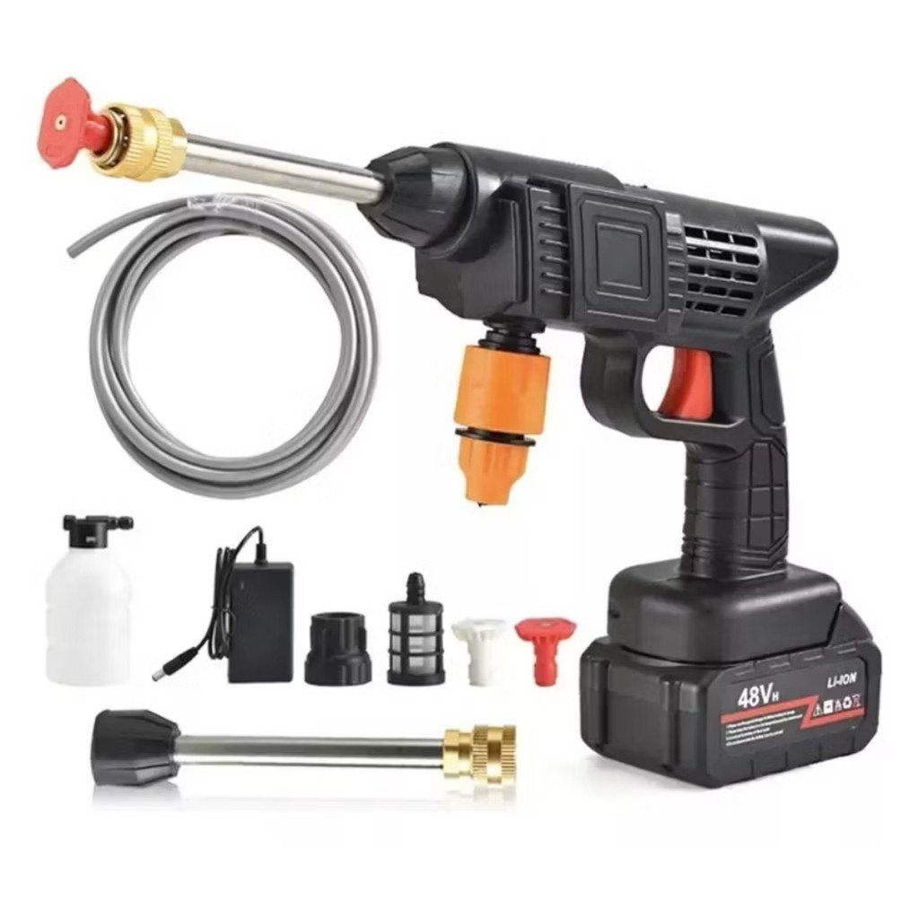 Lavadora Alta Pressão Lava Jato Portátil Recarregável Com Maleta e Acessórios Recarregável  NOVO2026