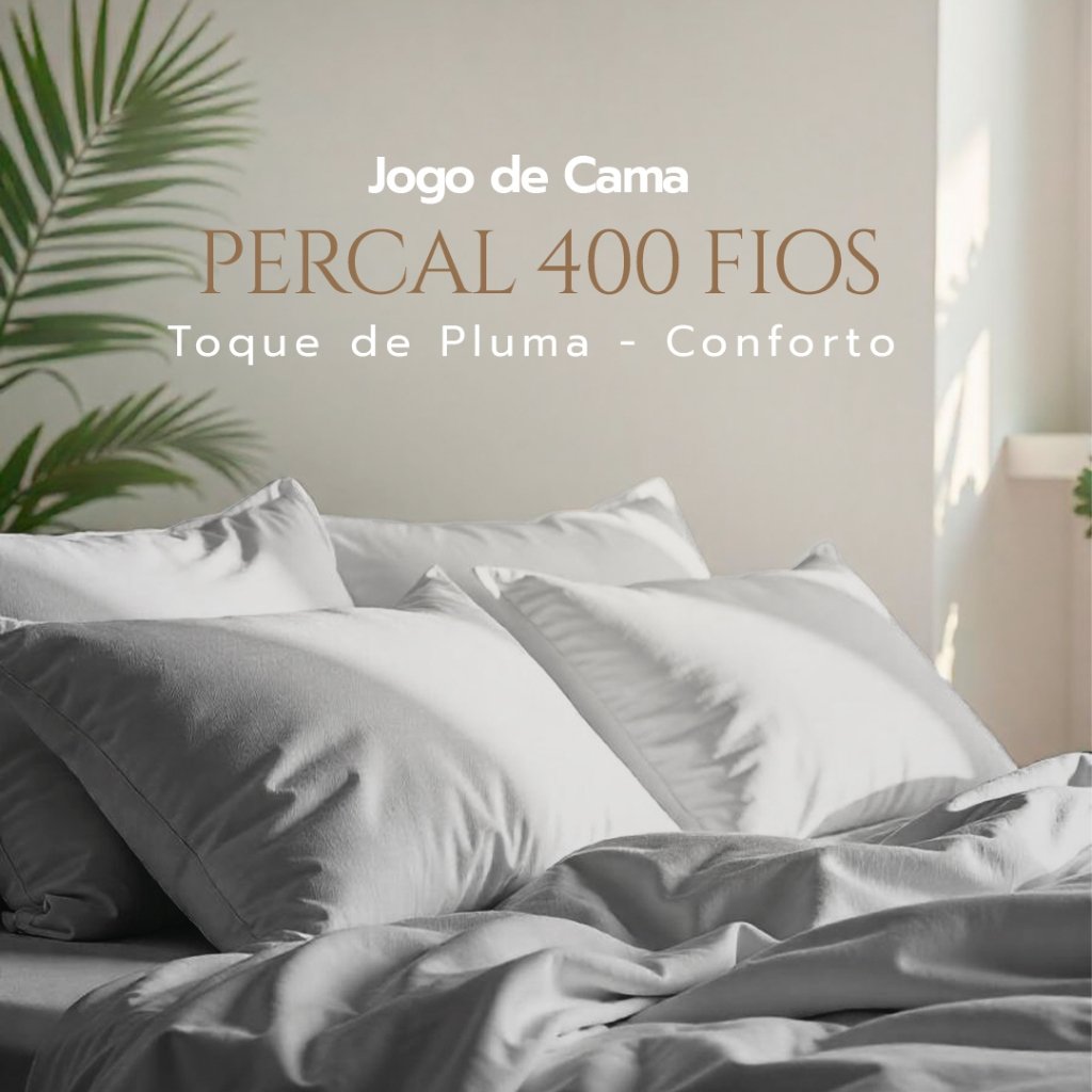 Conforto Jogo de Cama 4 Peças 400 Fios Casa di Valle - Coleção Day by Day