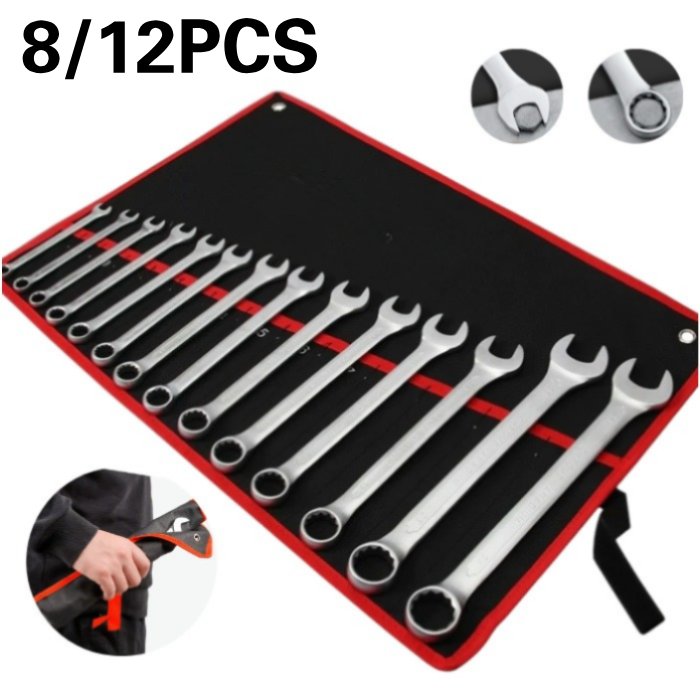 Jogo Chave Combinada Boca Estrela 12 Peças Profissional combinação de aço carbono Chave fixa