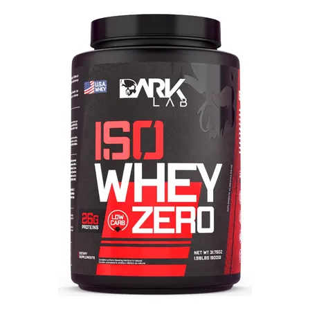 Whey Isolado Zero 900g Dark Lab - Whey Protein Zero Carb Sabor Chocolate (low Carb)