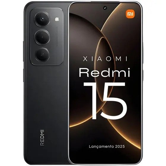 Smartphone Xiaomi Redmi 15 256GB 8GB/128GB 6GB 7000mAh Lançamento 2025 Lacrado + Nota Fiscal