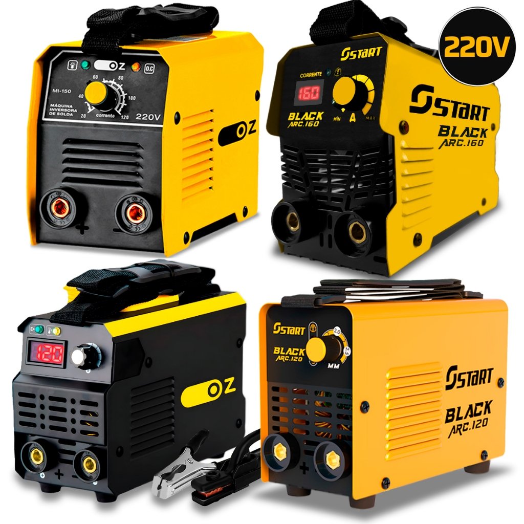 Máquina De Solda Inversora Tig Serralheiro Mma Eletrodo 220v