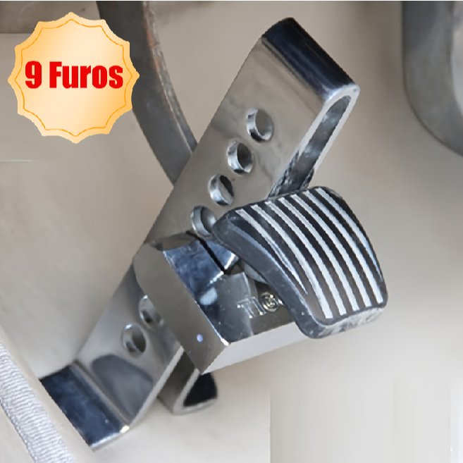 Acelerador Antirroubo para Veículo Universal Inoxidável /Cadeado de Bloqueio para Pedal de Freio