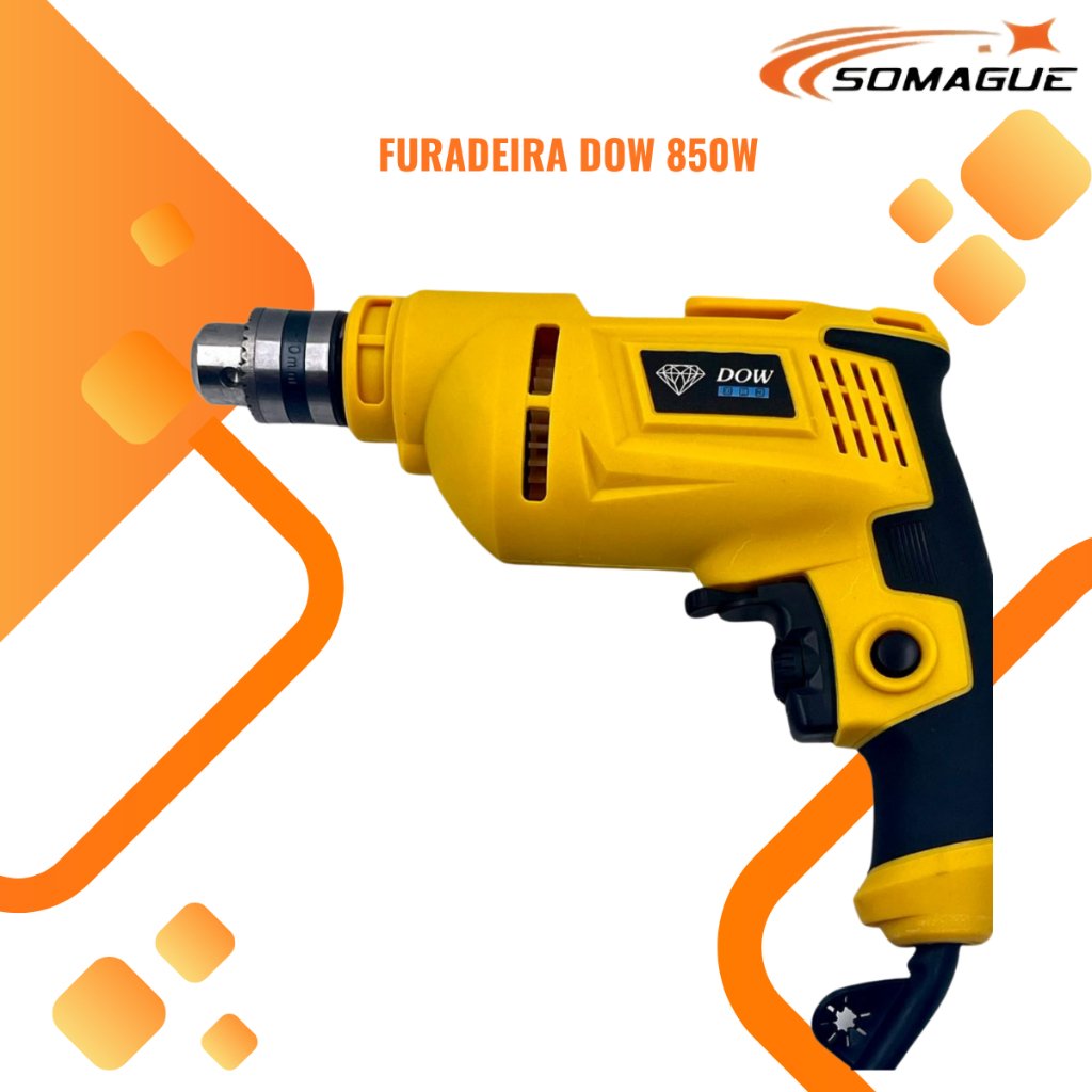 Furadeira  650W Mandril Chave 10 mm