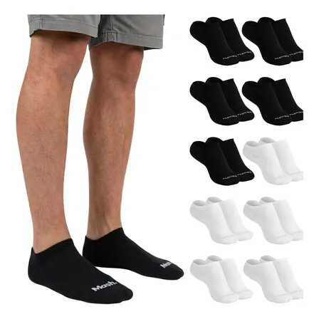 Kit 10 Pares Meia Invisível Soquete Algodão Confortável Mash