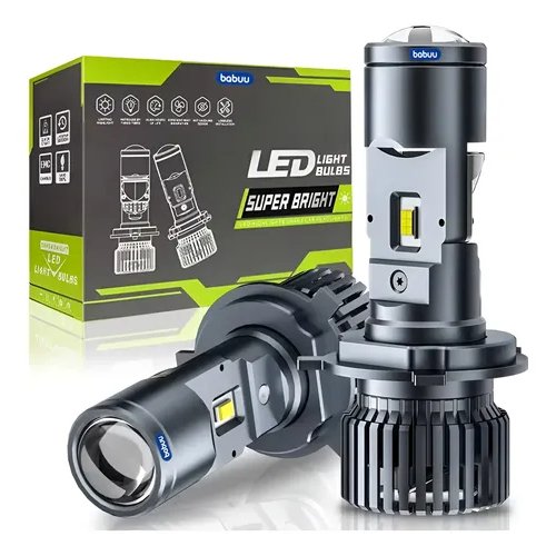 Par Ultra Led Lâmpada Super Led H4/H7 Mini Projetor LED 300w 30000lm Carros Motos 12V - 24V 6500K