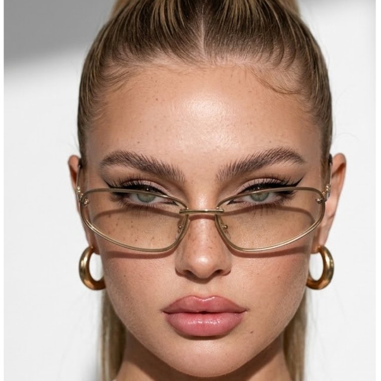 Oculos de Sol Oval Premium Exclusivo Tendencia Original Moderno Futurista uv400 Masculino Feminino