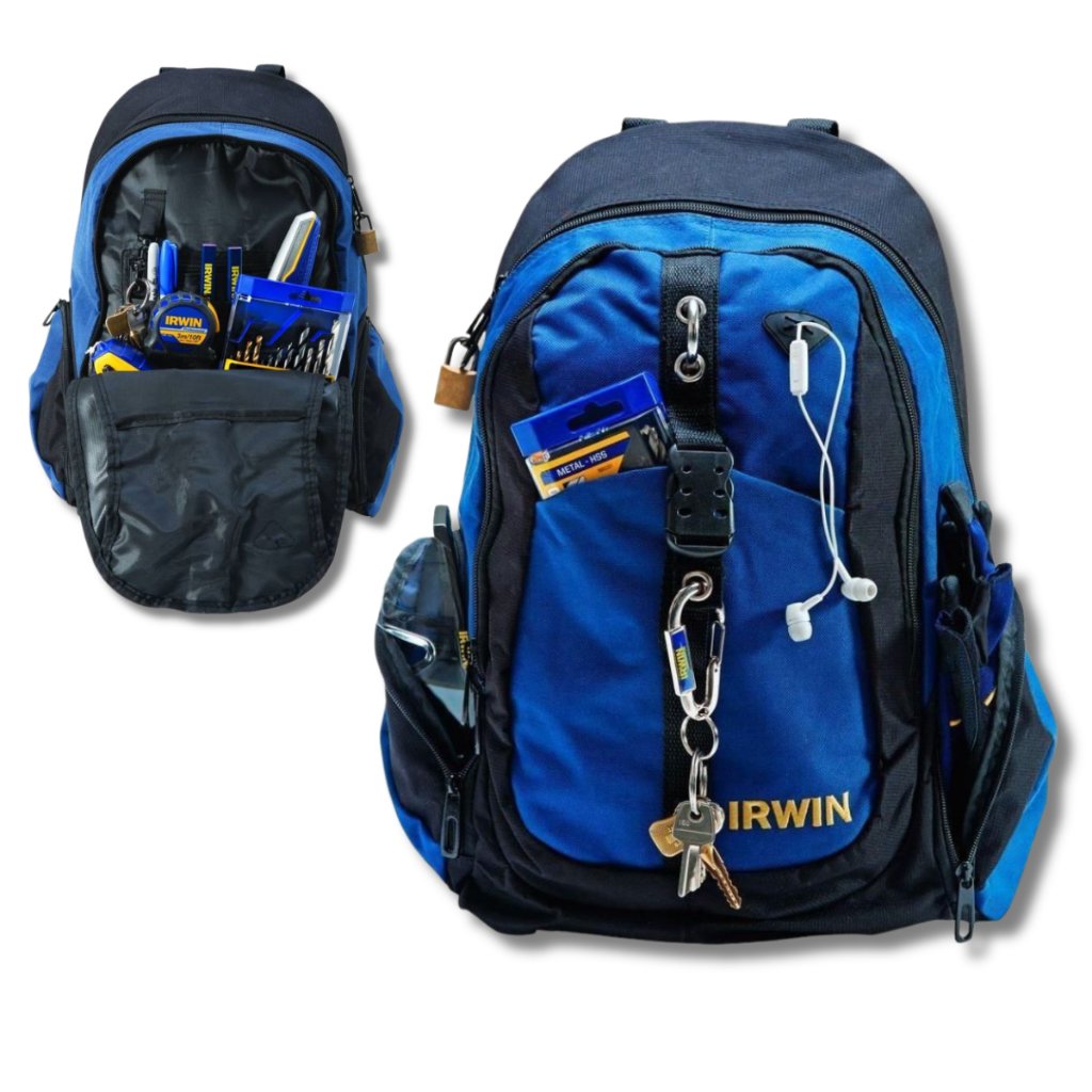 Mochila Para Ferramentas Irwin 14 Bolsas Multiuso 1868158