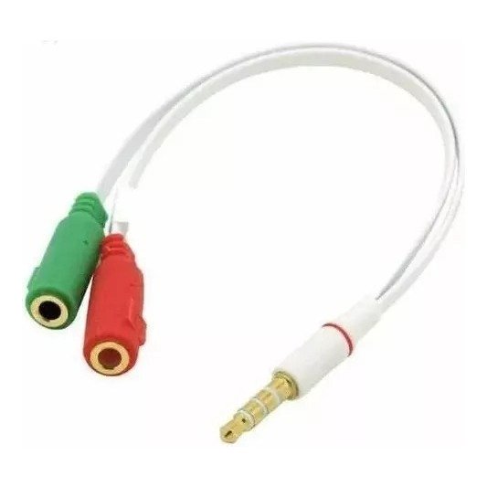 Cabo Adaptador Splitte P2 E P3 Para Fone E Microfone Headset