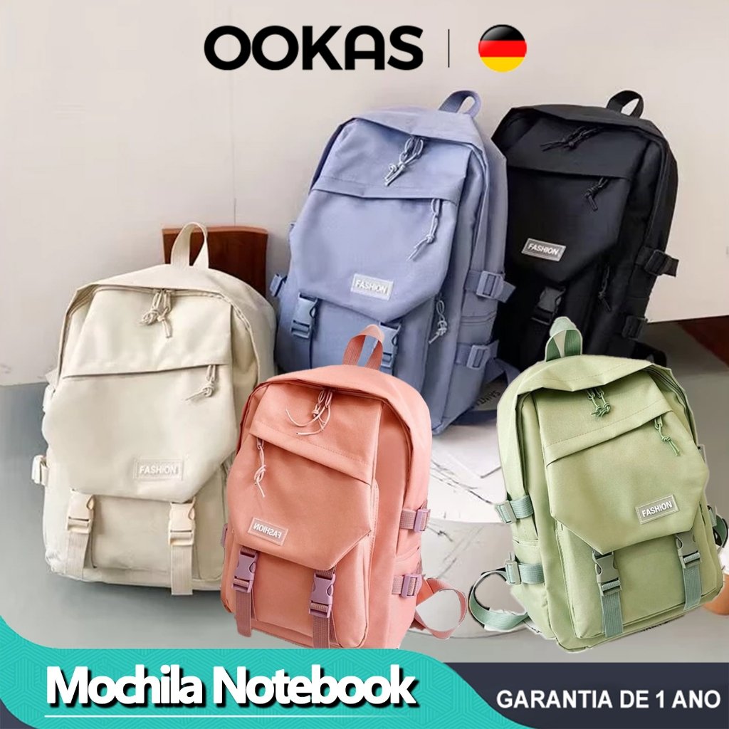 OOKAS Grande Capacidade Mochila Notebook À Prova D'água e Durável Bolsa Viagem Organizadora Mochila Para Estudantes/Prof