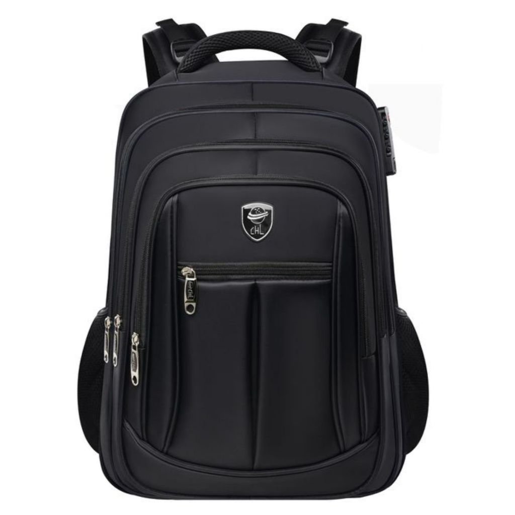 Mochila Grande Impermeável Faculdade Executivo Reforçada Notebook Cadeado com Bolso Anti-furto 921