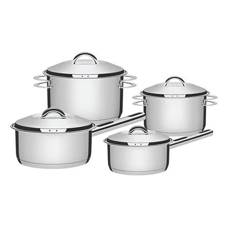 Jogo De Panelas 4pçs Solar Aço Inox Tramontina