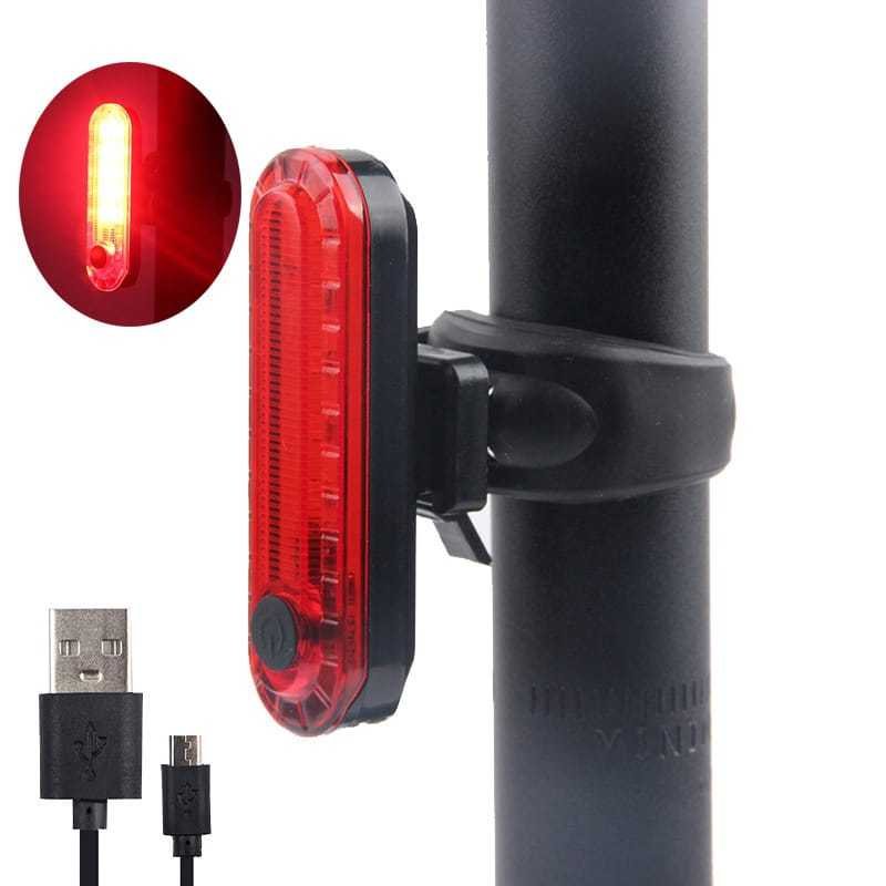 Lanterna Farol De Bike Sinalizador  Alto Brilho LUZ VERMELHA Recarregável Ciclismo Noturno MT199 MT200 (4)