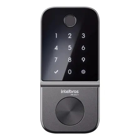 Fechadura Digital De Embutir Biométrica Fr 221v Intelbras Preto