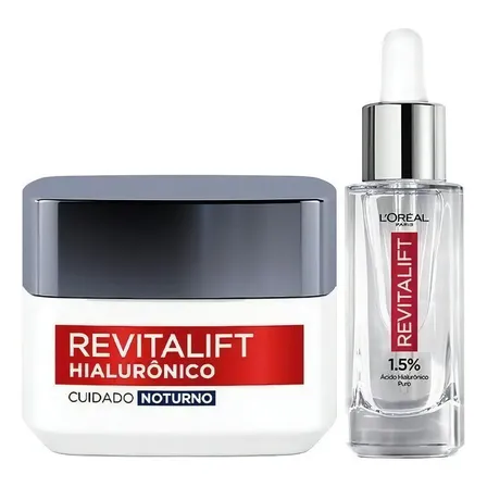 Kit Sérum Facial + Creme Anti-idade Revitalift L'oréal Paris
