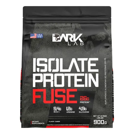 Whey Isolate Protein Fuse Refil 900g - Dark Lab Sabor Creme De Avelã