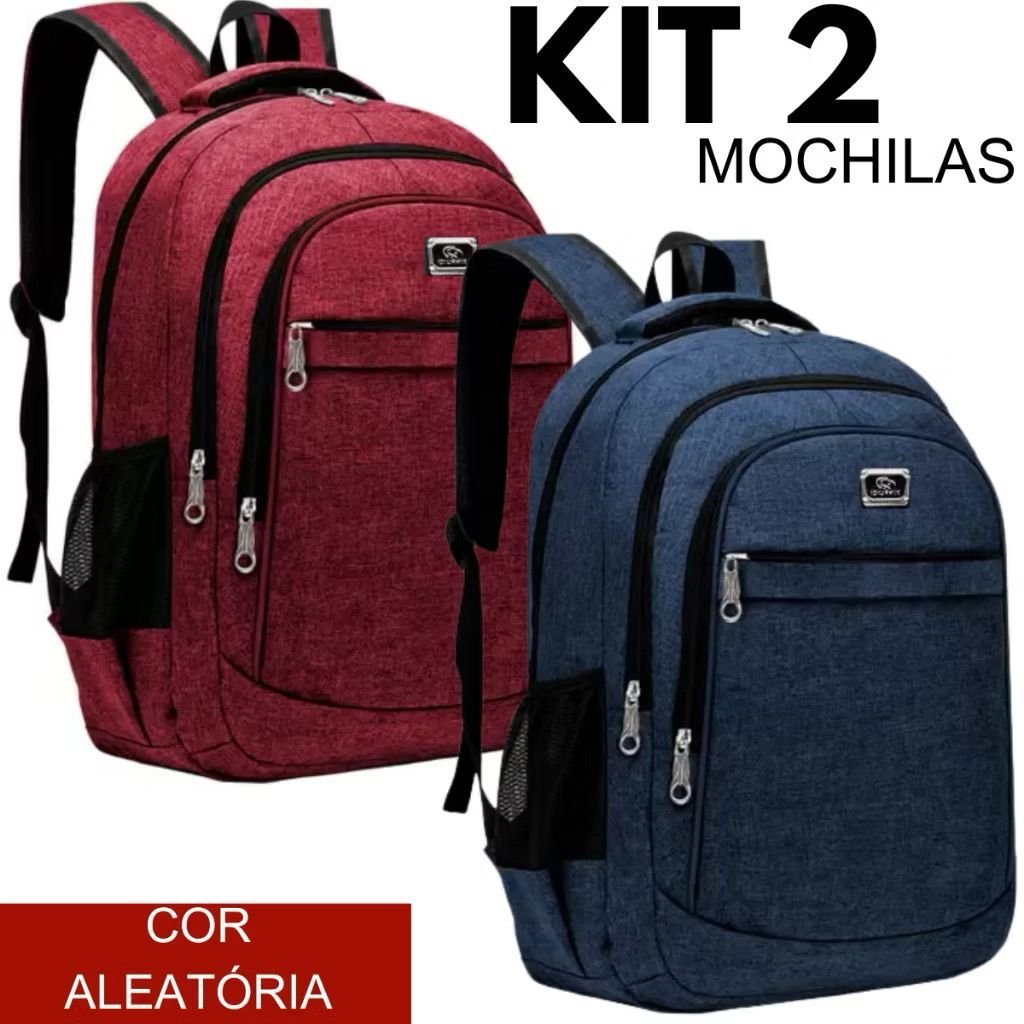 Mochila Bolsa Premium PRETA Universitária Coreana Notebook Masculino Reforçada Trabalho