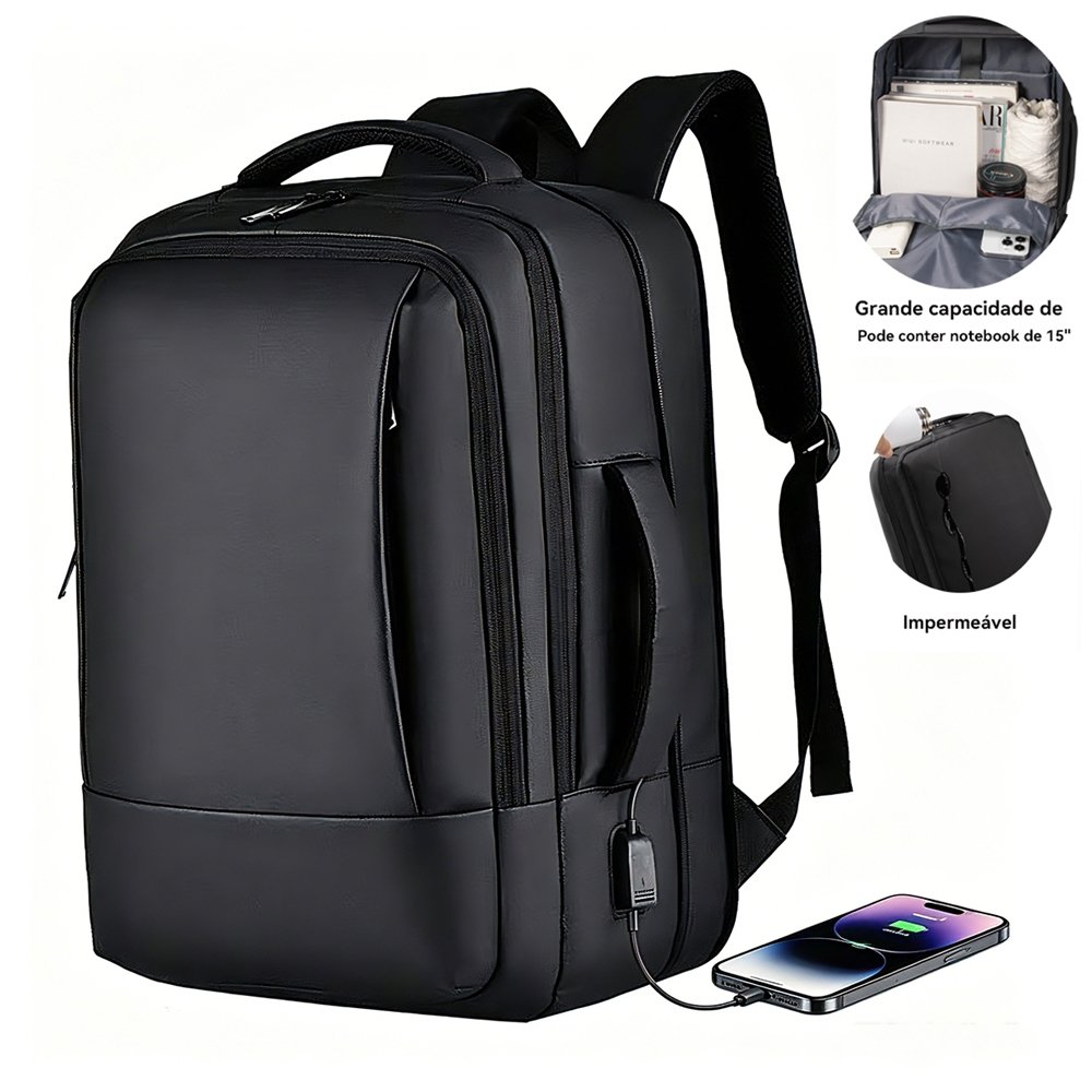 jiesipote mochila masculina reforçadaImpermeável Mochila de trabalho femininaGrande capacidade de