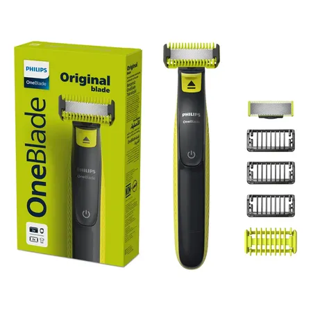 Barbeador E Aparador Elétrico Philips Oneblade Para Rosto & Corpo Sem Fio E À Prova D'água - Qp2824/10 Preto