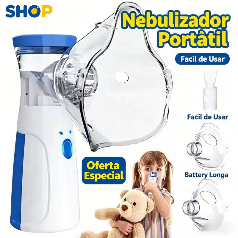 Nebulizador Portátil Mini Inalador Silencioso-sônico Automático para Adultos e Crianças N11