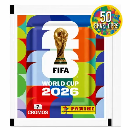 Copa Do Mundo Fifa 2026 - Kit Com 50 Envelopes Panini Oficial Copa Do Mundo 2026