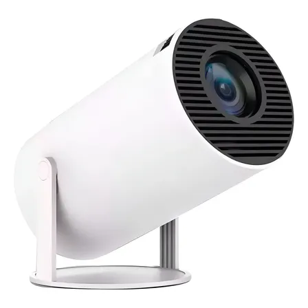 Projetor Hy300 Suporta 4k 1080p Wifi 6 Android 11 Portátil. Cor Branco 127/220v