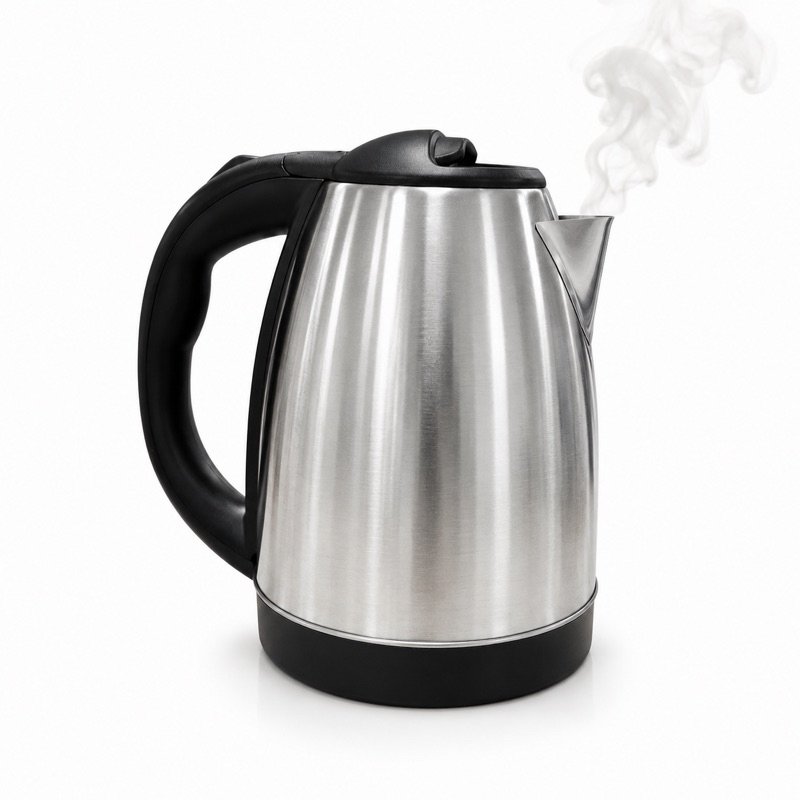 Chaleira Elétrica Inox 1,8L 110V Desligamento Automático Base 360° Sem Gosto Plástico