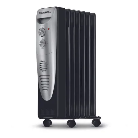 Aquecedor A Óleo Mondial A-06 Cor Preto/cinza 127v