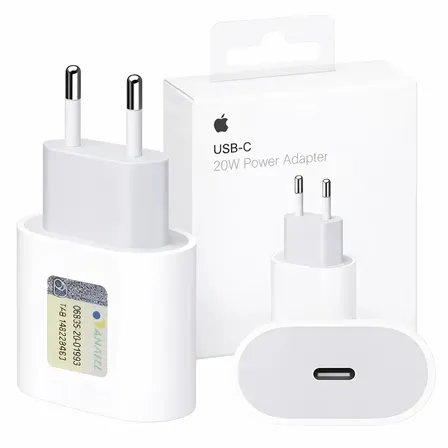 Carregador Fonte iPhone Original 20w Apple Tipo C Turbo Branco