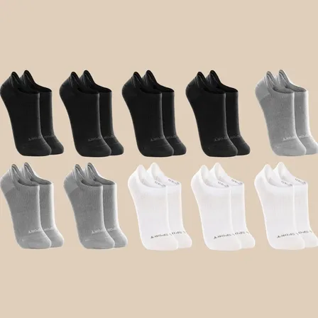 Kit 10 Pares De Meias Lupo Soquete Invisível Sport