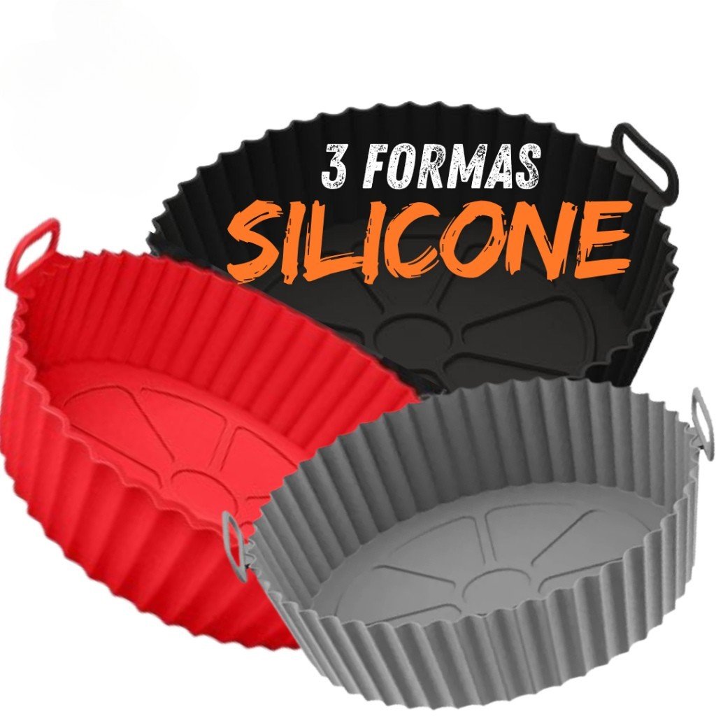 Formas Silicone Air fryer para sua Cozinha 20cm escolha o seu