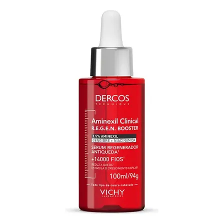Sérum Capilar Antiqueda Com Aminexil 1.5%, R.e.g.e.n Dercos Vichy, 100ml