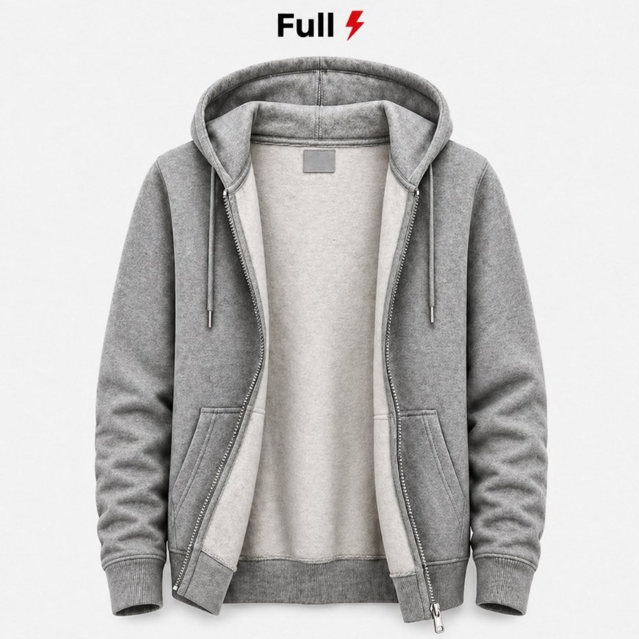 Moletom Com Zíper Masculino com Capuz Estilozo Jaqueta com Bolso Canguru Confortável Para Frio