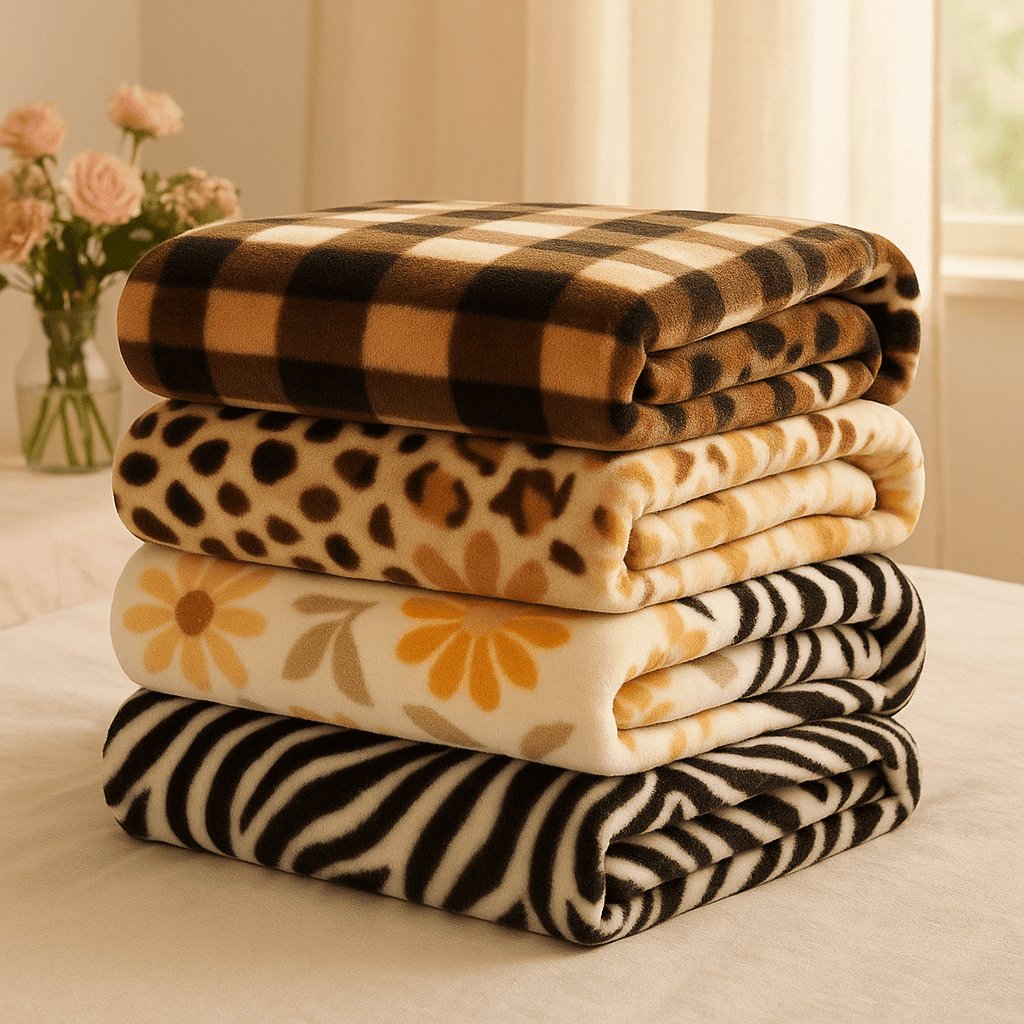 Kit 3 Cobertores Manta Casal Soft Estampada Promoção