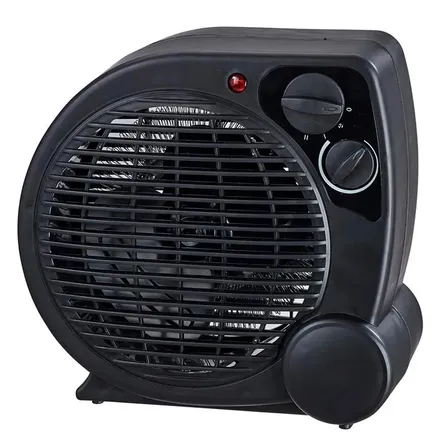 Aquecedor Elétrico 110v Portátil A Ar Ventilador Quente Preto Aq04 - Mimo Style 127v