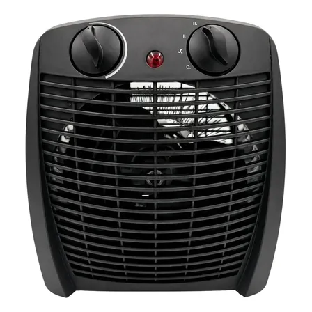Aquecedor Elétrico 2 Em 1 Kian Preto 1500w Aq100 2 Níveis De Aquecimento + Ventilação 127v
