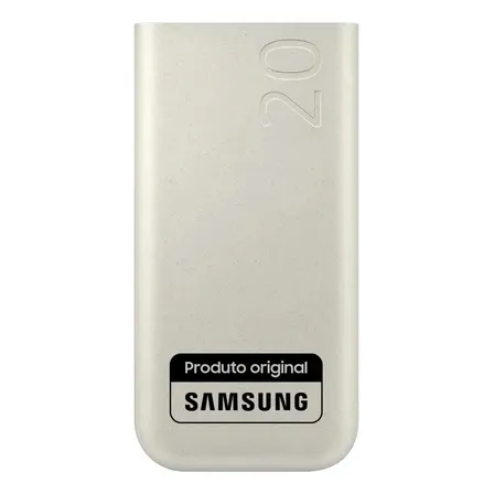 Bateria Samsung Carregador Portatil 3x Usb-c 20000mah Super Rapida 45w Bege