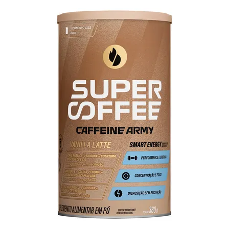 Supercoffee Vanilla Latte - Economic Size (380g) - Caffeine Army Baunilha
