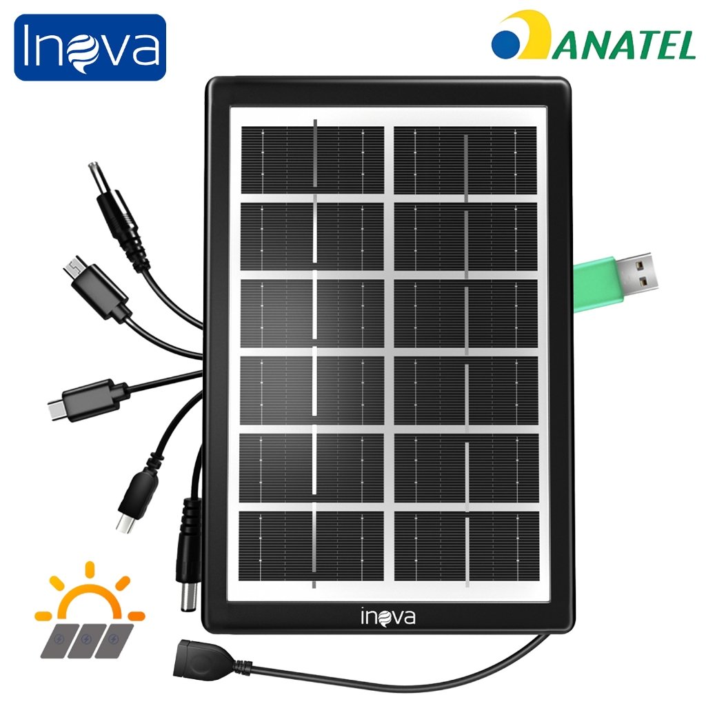 INOVA Kit De Painel Solar  Policristalina 2 Portas USB Energia Carga Portátil Para Telefone RV Carro MP3 PAD Ca