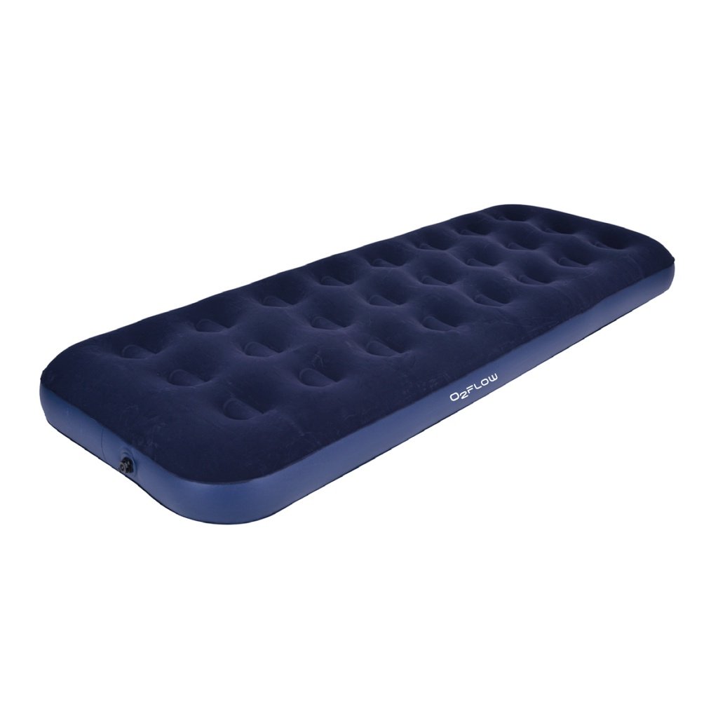 Colchao Inflavel Solteiro Multiuso 100kg Portatil Camping Viagem Resistente Conforto O2Flow
