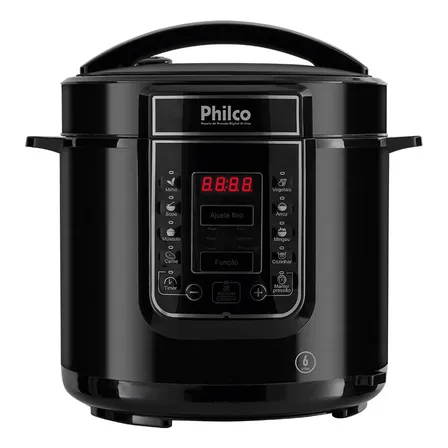 Panela De Pressão Elétrica Philco Ppp01p 6l Preto 127v