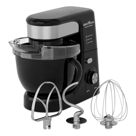 Batedeira Planetaria Britania 900w Bbp900a Preto 127v